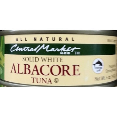 Central Market HEB Solid White Albacore Tuna, 5 Oz (Pack of 6)