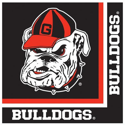 Creative Converting 207281 Georgia Bulldogs Lunch Napkins