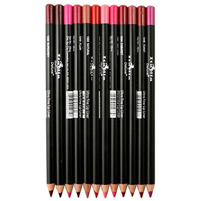 Italia Deluxe Ultra Fine Lip Liner set (Pack Of 12)