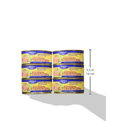 Lowell Foods Turystyczna Spiced Pork Loaf, 10.5 Oz. (Pack of 6)