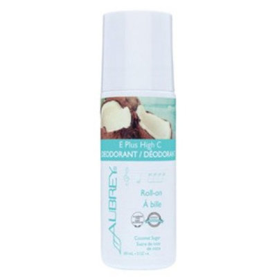 E Plus High C Deodorant Coconut Sugar Scent Aubrey Organics 3 oz Bottle