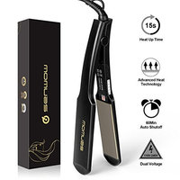 Senwow Professional 1.5 Inch Flat Iron Hair Straightener with Ceramic Plates straighten Adjustable Temperature Instant Heat Up For All Hair Types Dual Voltage Travel Size with Case