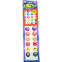 Smiley Face Temporary Tattoos, 18 Large [1