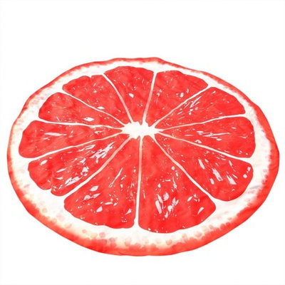 Usstore 1PC Fruits Design Round Hippie Beach Towel Mat Wall Hanging Beach Bathing Suit Wall Hanging Bedspread Cloth Mat Throw Decor
