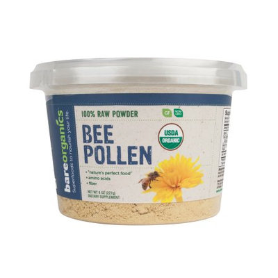 BareOrganics BEE POLLEN POWDER (Raw) (8oz)