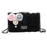Applique Shoulder Bag, Hometom Women Applique Floral Handbag Shoulder Bag Messenger Bag
