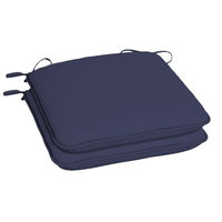 Arden Companies Better Homes and Gardens Outdoor Patio Universal Seat Pad, Set of Two, New Navy Texture