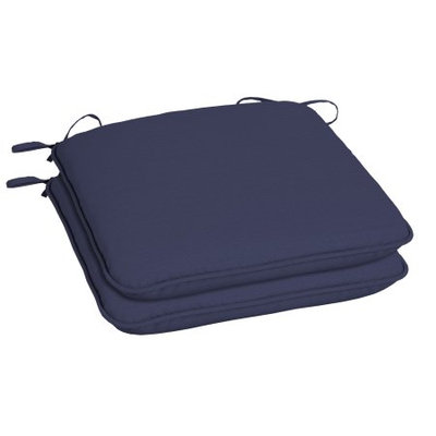 Arden Companies Better Homes and Gardens Outdoor Patio Universal Seat Pad, Set of Two, New Navy Texture