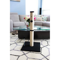 One Source International, Llc 36 inch Sisal Scratching Post (Charcoal Fleece 16x16 Base)