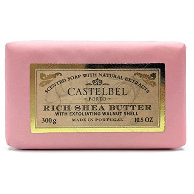 Castelbel Porto Rich Shea Butter with Exfoliating Walnut Shell Soap 10.5 ounces