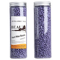 Miss Flora Lavender Hair Removal Depilatory Wax Beads, Full-Body Hard Wax Beans for Women and Men, 400g