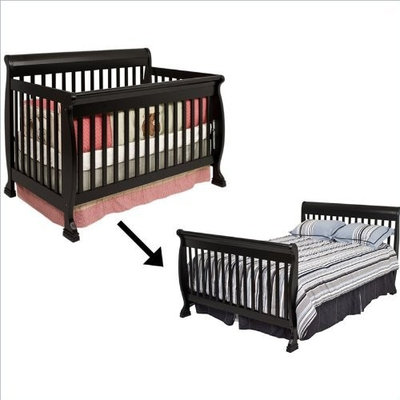 DaVinci Kalani 4-In-1 Convertible Crib, Ebony