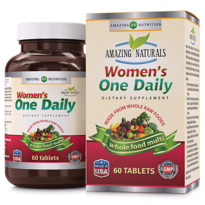 Amazing Naturals Women's One Daily Whole Food Multivitamin - 60 Tablets