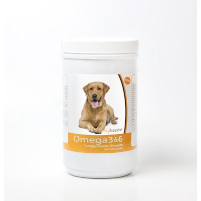 Healthy Breeds 840235143376 Labrador Retriever Omega 3 & 6 Skin & Coat Soft Chews - 120 Count
