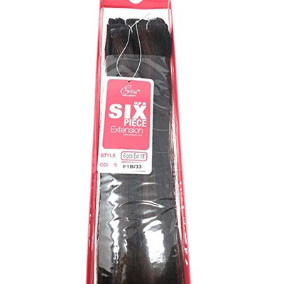 EVITA SIX PIECE STRAIGHT HUMAN HAIR CLIP IN EXTENSION 18