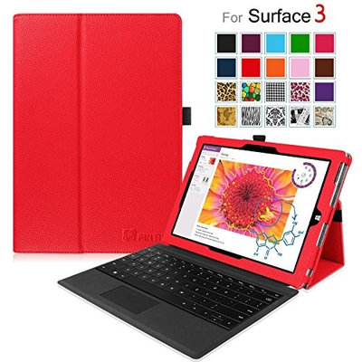 Fintie Microsoft Surface 3 Case - Premium PU Leather Folio Stand Cover with Stylus Holder for Microsoft Surface 3 10.8-Inch Windows Tablet (Not Fit Surface Pro 3 12-Inch), Black