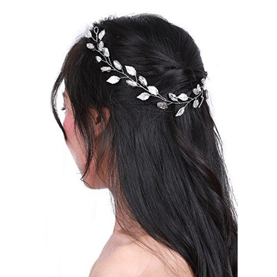 Missgrace Bridal Crystal Wedding Hair Vine Wedding Hair Piece for Women