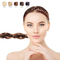 Buy 2 Hollywood Hair Thin Braid headband and get 1 Free - Auburn Red