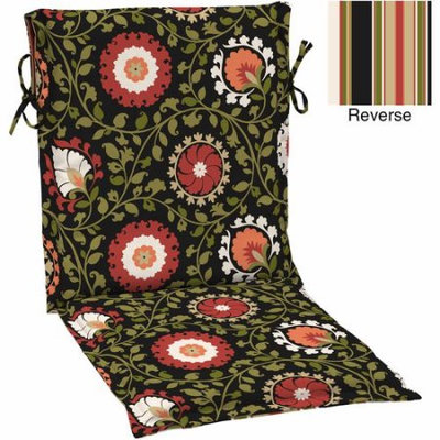 Arden Companies Better Homes and Gardens Outdoor Patio Reversible Sling Chair Cushion, Multiple Patterns