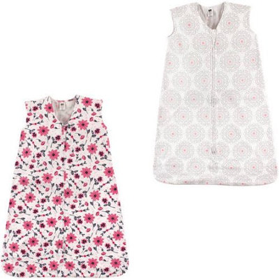 Babyvision Inc. Hudson Baby Girls' Wearable Sleeping Bag Jersey Cotton, 2-Pack, Choose Your Color and Size