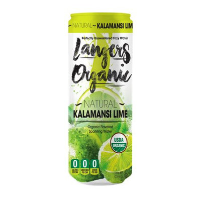 Langers Organic Sparkling Water, Kalamansi Lime, 12 Fl Oz (Pack of 8)