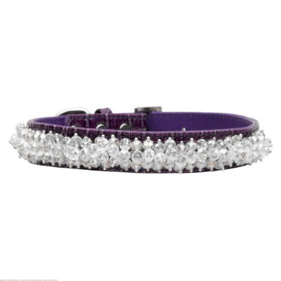 Mirage Pet Products 35-01 SMPR Faux Croc Beaded Collar Purple Small