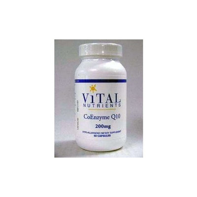Vital Nutrients - CoEnzyme Q10 200 mg - CoQ10 - Potent Antioxidant and Free Radical Scavenger - 60 Capsules