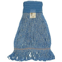 Zephyr 28314 Blendup Blue 4-Ply Yarn Natural and Synthetic Fiber Blended X-large Loop Mop Head (Pack of 12)