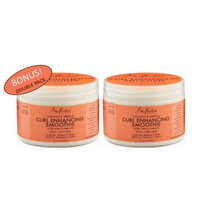 Shea Moisture Coconut & Hibiscus Curl Enhancing Smoothie w/ Silk Protein & Neem Oil - Thick Curly Hair - 12 oz - Value Double Pack - Qty of 2 Each