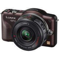 Panasonic Lumix DMC-GF3 12.1 Megapixel Mirrorless Camera (Body with Lens Kit) - 14mm - 42mm - Brown - 3 Touchscreen LCD - 3x Optical Zoom - Optical (IS) - 4000 x 3000 Image - 1920 x 1080 Video - HDMI - PictBridge - HD Movie Mode