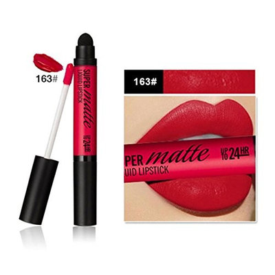 Hatop, Women Professional Double-end Matt Lasting Waterproof Lip Lipstick Sponge Head