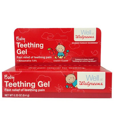 Walgreens Baby Teething Gel Cherry 0.33 oz.(pack of 2)