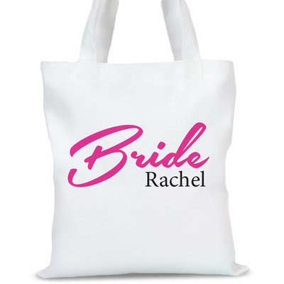 Personalized Bridal Tote Bag, Sizes 11