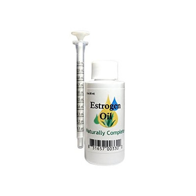 Naturally Complete Estrogen Oil 2 oz Bottle w/Applicator | Soy-Free | Non-GMO | Unscented