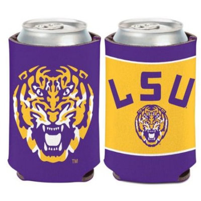 LSU Tigers Official NCAA 12 oz. Insulated Coozie Can Cooler by Wincraft