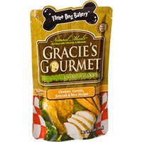 Three Dog Bakery Gracie's Gourmet Entr;e for Dogs Chicken, Carrots, Broccoli & Rice Recipe 12oz.