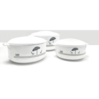 Cello 3-Piece Hot Pot Insulated Casserole Hot Pack Food Warmer Gift Set