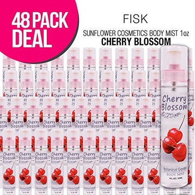 (48 PACK) SUNFLOWER Cosmetics Body Mist 1oz (Cherry Blossom) : Beauty