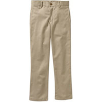 Boys Flat Front Twill Pant With Scotchguard