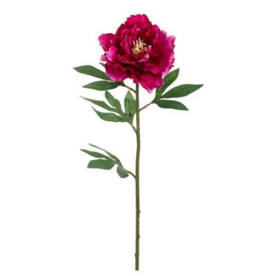 Pack of 12 Two-Tone Magenta Peony Flower Artificial Floral Craft Sprays 27