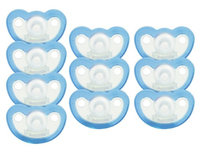 JollyPop Silicone Pacifier - Preemie - Unscented - Blue - 10 Pack
