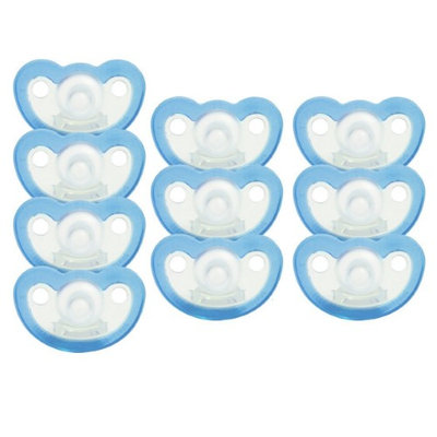 JollyPop Silicone Pacifier - Preemie - Unscented - Blue - 10 Pack