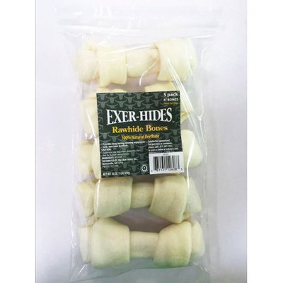 Wenzhou Jinheng Pet Products Co., Ltd. Exer-Hides Rawhide Bones 100% Natural Beefhide 5 Pack 6
