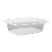 Dart C24DCPR 24 oz. Clear Rectangular Plastic Container with Lid 252 / CS