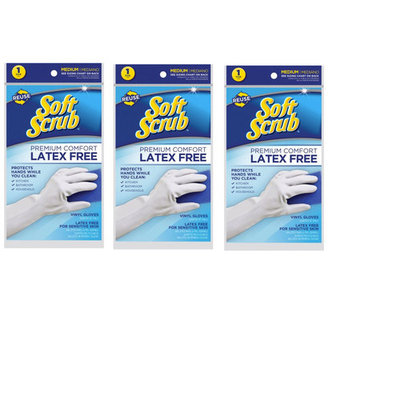 Big Time Products Medium Reusable Premium Latex Free Gloves (4 pack)