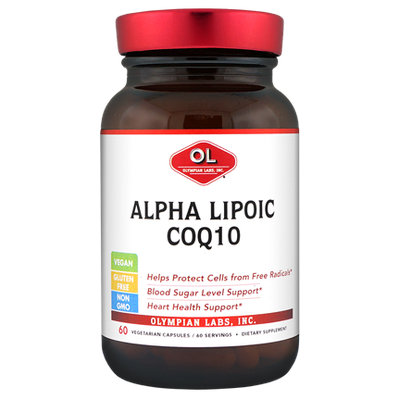 Olympian Labs Alpha Lipoic Acid CoQ10, 60 Servings