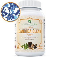 Candida Cleanse (NON-GMO) Yeast Infection Cleanse Supplement with Caprylic Acid, Oil of Oregano, Acidophilus, Black Walnut, and Probiotics: Powerful Gentle Formula Treat Yeast Infections: 60 Capsules