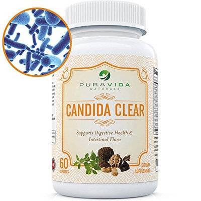 Candida Cleanse (NON-GMO) Yeast Infection Cleanse Supplement with Caprylic Acid, Oil of Oregano, Acidophilus, Black Walnut, and Probiotics: Powerful Gentle Formula Treat Yeast Infections: 60 Capsules
