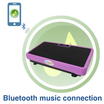 Clevr Superthin Pink Crazy Fit Full Body Vibration Platform Massage Machine MP3 Player