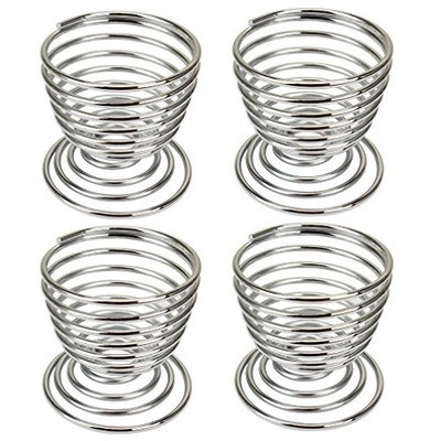 Ondder Beauty Makeup Sponge Holder, 4 Pack Beauty Sponge Holders Makeup Sponge Holder Drying Rack Egg Powder Puff Display Stand, Silver